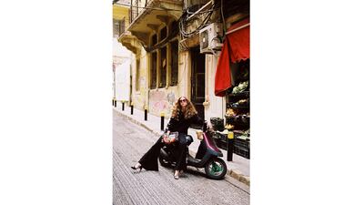 Top, Dh1,100; trousers, Dh1,100, Mira Hayek. Shoes, Dh3,000, Versace. Bag, Dh1,470, Sarah’s Bag at Lebelik.com. Watch bangles, Dh445 each, Vanina. Sunglasses, Dh680, Kaleos at TheModist.com