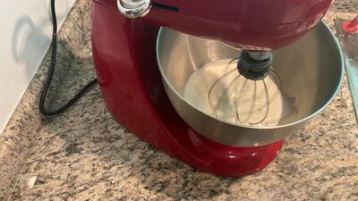 Start by whipping your cream. Farah Andrews / The National