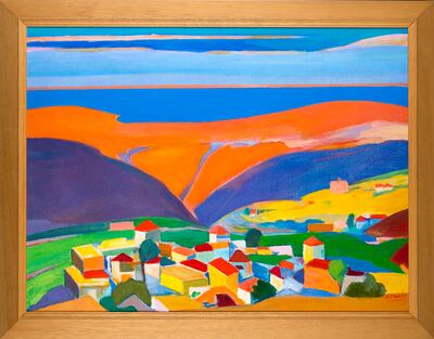 Shafic Abboud's 'Season II' (1959). For Gerges, its bright colours contrast with the oppressiveness of today's Beirut. Photo: Institut du Monde Arabe