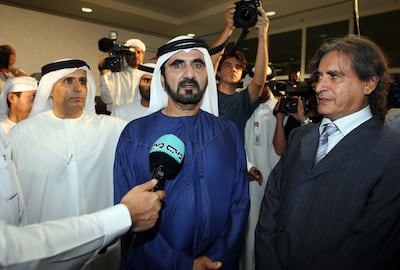 Sheikh Mohammed bin Rashid Al Maktoum, Vice President and Ruler of Dubai, officially inaugurated Dubai Metro on September 9, 2009. Stephen Lock / The National