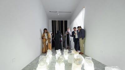 Sultan bin Fahad's audio installation ‘Al Hida'a’ (2019). Photo: Abdullah AlMeslmani. Commissioned by Saudi Art Council. Courtesy 21, 39 Jeddah Arts