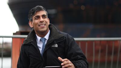 Britain's Prime Minister Rishi Sunak visits Inverness, Scotland. Getty Images