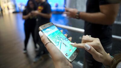 Gamers playing the new Pokemon Go augmented reality mobile game online are being warned they could be at risk from cyber crime. Christopher Pike / The National