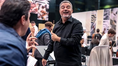 Artistic director Amine Kouider wants to bring Arabic and western music together in one collective. Victor Besa / The National