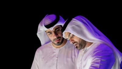 Visitors attend the Abu Dhabi Plan exhibition at Adnec. Courtesy General Secretariat of the Executive Council