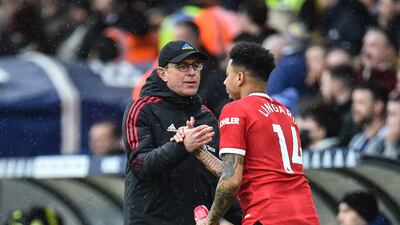 Ralf Rangnick did not play Jesse Lingard in Manchester United's final game of the season. EPA