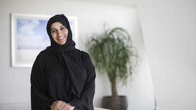Khuloud Al Mazrouei, assistant structure manager, projects, at Etihad Rail. Mona Al Marzooqi / The National