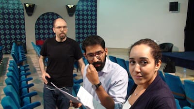 The cast of Beirut and Me and Faisal Makes Three. Courtesy Short+Sweet Abu Dhabi