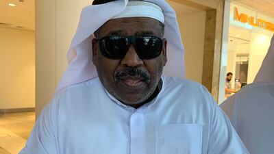 Ibraheem Saeed cast his vote at Dubai World Trade Centre. Ali Al Shouk / The National