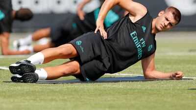 Real Madrid striker Alvaro Morata was strongly linked by the British media to Manchester United. Lucy Nicholson / Reuters