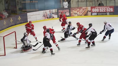 Captain Juma Al Dhaheri says his Abu Dhabi Storms teammates, in white, learnt a lot in reaching the President’s Cup final. Vidhyaa for The National