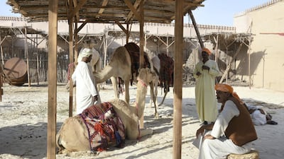 Set of MBC's Haret Al Sheikh at twofour54's Kizad backlot. Courtesy twofour54