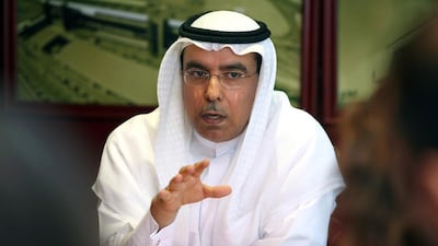 Dubai Investments' chief executive Khalid Bin Kalban. The company aims to diversify its portfolio and is targeting acquisitions in healthcare, education and other sectors. Randi Sokoloff / The National
