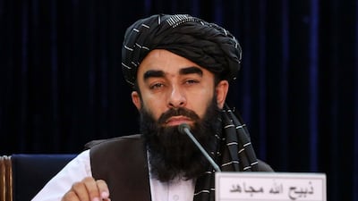 Zabihullah Mujahid, the Taliban's spokesman. EPA