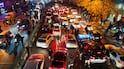 Protesters block a road in Tehran. Nationwide demonstrations were sparked by economic hardship. Getty Images