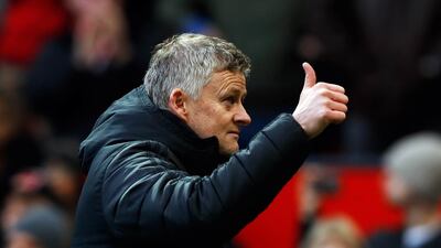 Manchester United manager Ole Gunnar Solskjaer acknowledges the fans in Manchester. PA