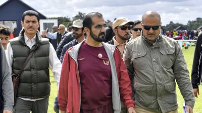 Sheikh Mohammed bin Rashid attends penultimate day of Rashid Al Maktoum Endurance Cup Festival UK Endurance Masters in Thetford, UK. Wam