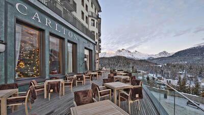 The Carlton Hotel St. Moritz. Courtesy The Tschuggen Hotel Group