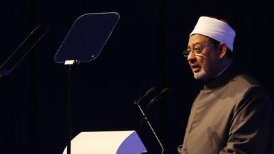 ‘We should accept that differences never disappeared and never will. If the handprints of people are never the same, how do they expect the mindprint to be?’ says Dr Ahmad Al Tayyeb. AFP