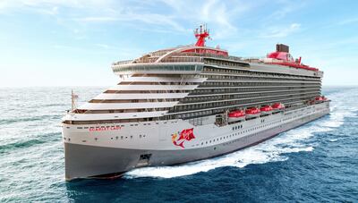 Virgin Voyages' adults-only cruise liner 'The Scarlet Lady' has postponed her debut on the seas. Courtesy Virgin Voyages