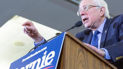 Bernie Sanders criticised US involvement in the war in Yemen. EPA