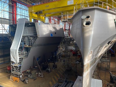 FDI Warship Frigate. Thomas Harding / The National