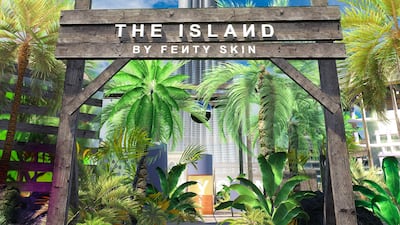 To celebrate the arrival of Fenty Skin in the GCC, there will be an outdoor island-themed pop-up at The Dubai Mall. Courtesy Fenty Beauty
