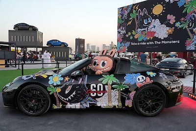 A Porsche with labubus. Getty Images