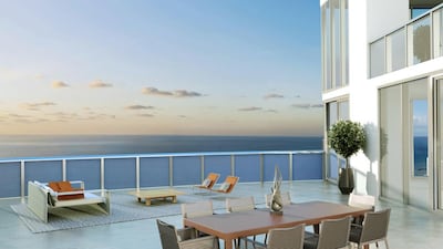 The Crown overlooks Sunny Isles Beach and the Intracoastal Waterway. Courtesy Porsche Design Group