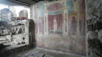 Another fresco, this one depicting a poet.