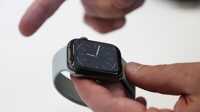 The Apple Watch Series 8 comes in aluminium and stainless steel finishes, with titanium not available this time. AFP