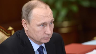 Vladimir Putin has spent the past few years taking the measure of American determination, and testing the waters globally in Ukraine and elsewhere. Alexi Nikolsky / EPA