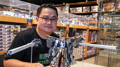 Jonnie Teodoro, 37, an aeronautical engineer, is a Gunpla modeller in his free time