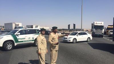 Police have deployed both traffic and foot patrols to ensure that residents face minimal disruption. Courtesy Dubai Police