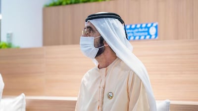 Sheikh Mohammed was shown the city's network of about 300,000 cameras during his visit.