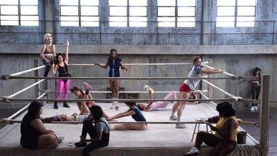 The new Netflix show Glow promises to be funny and smart, with subversive comedy commentary running throughout its first season. Courtesy Netflix