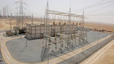 The Al Zour substation. The plant is expected to help Kuwait to meet soaring energy demand, which peaks during the summer. Courtesy GCC Interconnection Authority; Yasser Al Zayyat / AFP