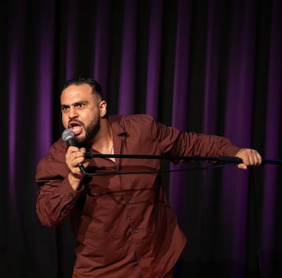 Actor and comic Alaa Shehada won of the Fringe First award for The Horse of Jenin at the 2025 Edinburgh Festival Fringe. Photo: Instagram /@palestinecomedy