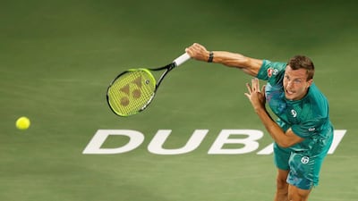 Fucsovics in action. EPA