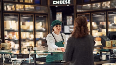 Harrods' famous food halls. Photographer - Julian Broad