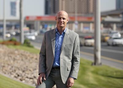 Thomas Edelmann, founder of Road Safety UAE. Sarah Dea / The National