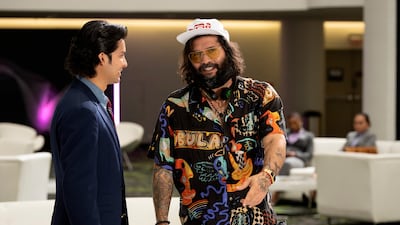 Mariduena, left, discusses set pieces with Soto