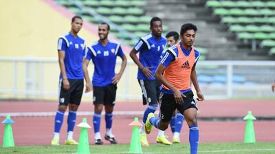 UAE national football team training session in Kuala Lumpur. Courtesy: UAE FA / June 15, 2015