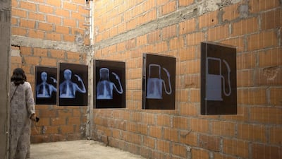 From Ahmed Mater’s exhibition Drum Roll, Please. Photo Willy Lowry