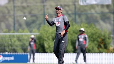 Mohammed Shahzad has returned to the UAE squad having missed the World Cup over his suspect bowling action. Pawan Singh / The National