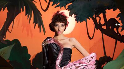 A look from Moschino's autumn / winter 2021 collection.