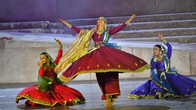 Caracalla Dance Theatre starts its Sailing Through Time world tour in Muscat on May 19. The production brings together 120 dancers, actors, singers and technical staff from Lebanon, China and India. Courtesy Caracalla Dance Theatre.
