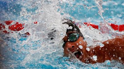 epaselect epa06159032 Joseph Isaac Schooling of Singapore competes in the Men's Swimming 100M Freestyle Event at the SEA Games 2017 in Kuala Lumpur, Malaysia, 24 August 2017. EPA/DIVYAKANT SOLANKI EPA-EFE/DIVYAKANT SOLANKI