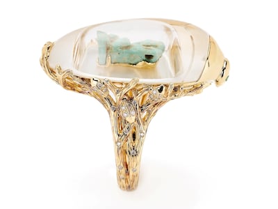 Bibi van der Velden transforms ancient Egyptian history into contemporary talismans such as the Ushabti ring. Photo: Bibi van der Velden