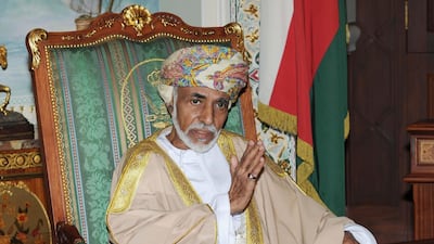 Oman's Sultan Qaboos Bin Said is pictured during a cabinet meeting at the royal palace in Muscat. Sultan Qaboos, who ruled Oman for almost half a century, has died at the age of 79. AFP